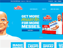 Tablet Screenshot of mrclean.com